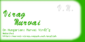 virag murvai business card